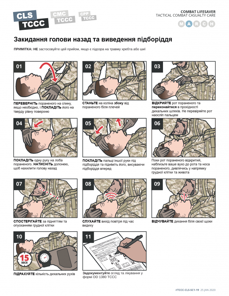 TCCC Українською Контроль дихальних шляхів та дихання - 0001