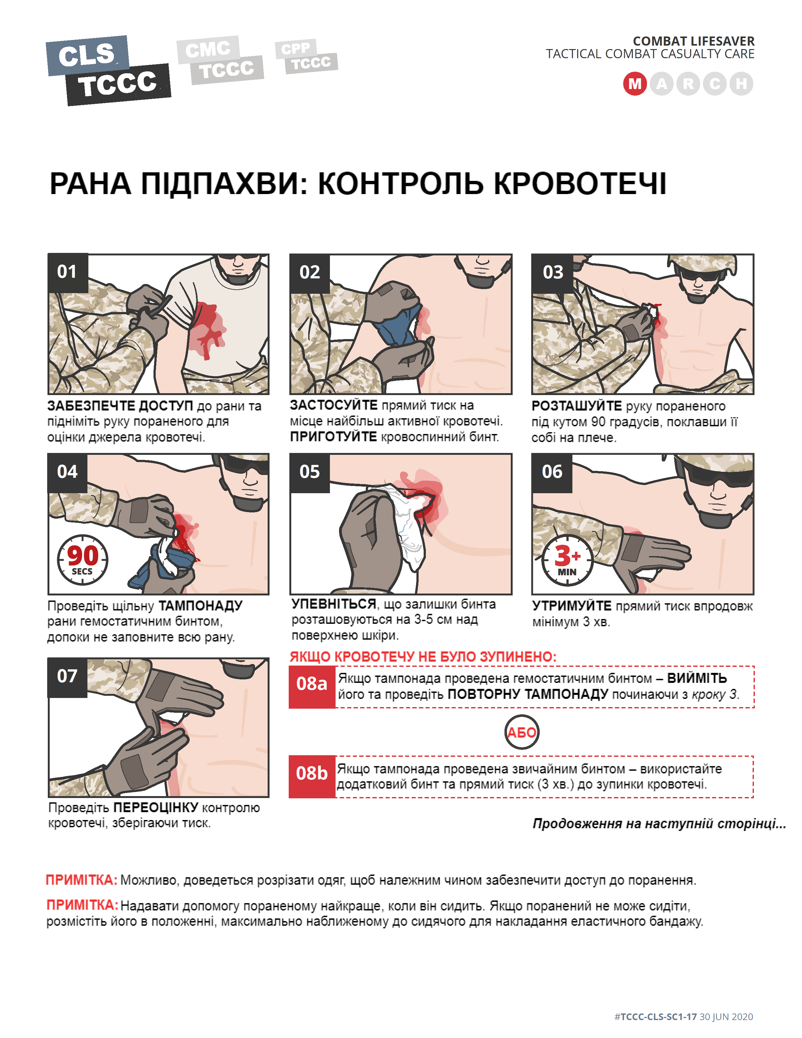 TCCC Українською Тактичне укриття контроль складних кровотеч - 0006